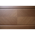 GO-MDT01 Natural wood veneer door modern interior wooden door red oak door hdf